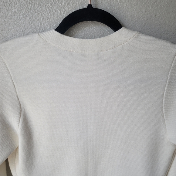 Abercrombie & Fitch LuxeLoft Rounded Sleeve Cardigan Size XSmall Color Cream - Picture 12 of 14